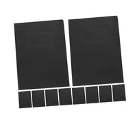 DIYEAH 10 Pièces Dossiers Papier Pliables Noirs Organiseur et Rigide pour Documents Compatible Bureau École Maison
