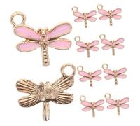DIYEAH 10 Pièces Dragonfly Charms For Jewelry Making Cute Zinc Alloy Pendants Decorative Craft Accessories For Earrings And Decorations