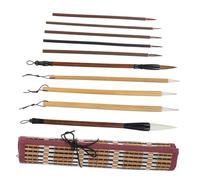 DIYEAH 10 Pièces ensemble de pinceaux brosse de calligraphie chinoise pinceaux chinois Pinceau d'écriture chinois Brosse de calligraphie pour les débutants stylos de calligraphie