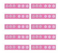 DIYEAH 10 Pièces Extension de Bonnet Bébé Sangle de Réglage Ajustable et Rallonge Robuste en Silicone Rose, Couverture Étendue pour Lavage Confortable