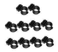 DIYEAH 10 pièces Isolateurs pour Clôture Électrique DIY Haute Tension Résistants et Robustes Supportant Le Poids du Fil Accessoires Agricoles pour Poteaux Portables Noirs