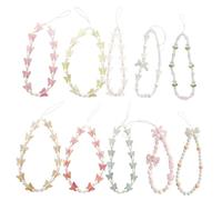 DIYEAH 10 Pièces Lanière Décorative pour Portable Accessoire Tendances pour Femmes et Filles Charm de Décoration Multifonctionnelle