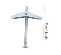 DIYEAH 10 Pièces Lot de Vis Autoforeuses Acier à Expansion Vis à Composite pour Fixation Murale Ancrage Anti-rotation pour Plaques de Plâtre