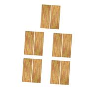 DIYEAH 10 Pièces Miniature Wood Floor Boards for Dollhouse DIY Wooden Flooring Sheets with Realistic Hardwood Texture for Kitchen Bathroom Craft