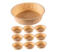 DIYEAH 10 pièces Moules à Gâteau Ronds Papier Antiadhésifs Jetables pour Pâtisserie Résistants et Souples Moules Gâteaux Pâtisserie Papier pour Génoise et Cake