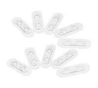 DIYEAH 10 Pièces Organisateur de Câbles de Bureau Acrylique Transparent pour Gestion des Câbles Support Adhésif Durable et Pratique Protection des Fils pour Environnement Humide