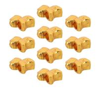 DIYEAH 10 Pièces Perles Artisanales en Alliage Or de Cheval pour Bracelets et Colliers, Fournitures DIY pour Bijoux du Nouvel An Chinois 2026, Décoration Festive et Amulette