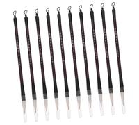 DIYEAH 10 Pièces Pinceaux Calligraphie Débutants Poils Souples pour Chinoise Pinceaux Traditionnels Kanji Sumi avec Manche Stable Kit Pratique pour Cours Art et Garçon Fille