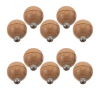 DIYEAH 10 Pièces Poignée de Lime en Bois Ergonomique avec Col en Métal pour Outil de Travail du Bois, Réduisant la Fatigue, Adaptée aux Applications de Sculpture et Métallurgie