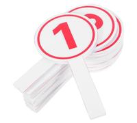 DIYEAH 10 Pièces Score Paddles Numérotés Tableau Reutilisable Blanc à Main pour Notation et Vote Compétitions et Événements