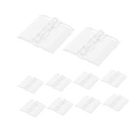 DIYEAH 10 pièces Small Acrylic Hinges For Wooden Boxes Sturdy Cabinet Hinges Resistant To Breakage For Display Stands And Jewelry Cases