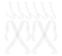 DIYEAH 10 Présentoirs Transparents pour Talons Hauts en Plastique 3Mm Supports à Sandales Empilables pour Présentation et Rangement Adaptés aux Magasins et Centres Commerciaux