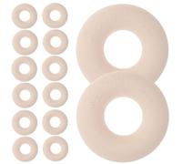 DIYEAH 100 Anneaux de Castration pour Animaux de Ferme - Cercles Élastiques Beige Taille Petite, 100 Pièces - Outil de Retrait de Queue pour Porcs, Moutons et Bovins, Accessoires