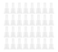 DIYEAH 100 Bouchons Intérieurs 18 Filets pour Flacons D’huiles Essentielles 5-100 Ml en Polypropylène Anti-fuite Contrôle Précis du Dosage pour Usage Personnel et Fabrication DIY