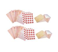 DIYEAH 100 Ensembles Lot de Papeterie Vintage avec Lignés Horizontaux et Enveloppes Assorties Kit Écriture Pratique pour Lettres Manuscrites de Vœux et Messages Personnalisés