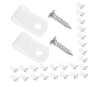 DIYEAH 100 Ensembles R Type Clips Nylon avec Vis de Fixations pour Gestion de Câbles Organisateur pour Utilisation Domestique Commerciale et Industrielle Kit Complet avec Clips et Vis