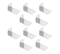DIYEAH 100 Équerres D'angle en Métal 3 Trous Forme 7 pour Fixation Cadre Photo Support D'angle Droit Robuste pour Étagère et Renfort Coin de Meuble, Pack 100 Pièces, Utilisation Maison