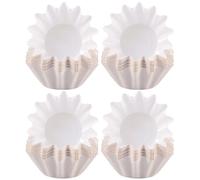 DIYEAH 100 Pcs Caissettes Papier Patissière Blanc Résistantes à Haute Température Résistance et Non Déformables pour Boulangeries et Cafés