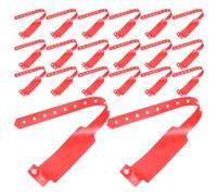 DIYEAH 100 Pièces Bracelet D'identité Médical Rouge en Pvc, Écriture