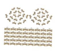 DIYEAH 100 Pièces Breloques Os de Chien Alliage Antique Charms Métalliques Résistants pour Colliers Bracelets et Bijoux DIY Pendentifs Vintage pour Créations Artisanales