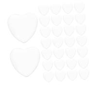 DIYEAH 100 pièces Cabochons Verre Transparent Forme de Cœur pour Fabrication de Pendentifs et Accessoires DIY Amélioré et Design Romantique