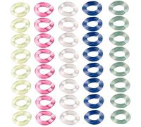 DIYEAH 100 Pièces Chaîne acrylique charmes accessoires pour chaîne de accessoire bricolage pieces charms portefeuille fournitures de chaîne de Accessoires de fabrication de bijoux