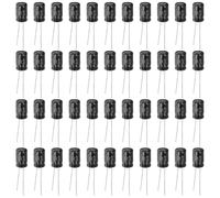 DIYEAH 100 Pièces Condensateurs Électrolytiques Radiaux 470µf 25v en Aluminium pour Projets Électroniques DIY et Réparation de Circuits, Réduit le Scintillement le Bruit Basse Tonalité