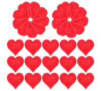 DIYEAH 100 Pièces Confettis Éponge Rouge Forme Cœur Pétales Décoratives pour Mariage Saint-valentin Décoration Suspendue Romantique pour Fête et Célébrations