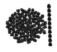 DIYEAH 100 Pièces Couvercles de Boulons Hexagonaux Acier Au Lot de Capuchons de Protection pour Écrous et Boulons Design Intégré et pour de Meubles et Installations Mécaniques