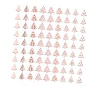 DIYEAH 100 Pièces Décorations pour Noël Ornements à Découpe Laser Formes Festives Sapin Flocon Renne Cadeau Ange Bords Lisses sans Bavure pour DIY Peinture et Décoration de Fête
