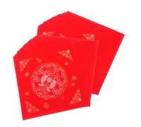 DIYEAH 100 Pièces DIY Chinese Year Calligraphy Rice Paper Squares With Accents For Spring Festival Chunlian And Chinese Fu Stickers Decoration