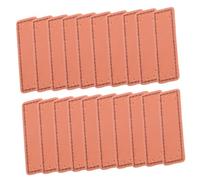 DIYEAH 100 Pièces Étiquettes Cuir Diy pour Vêtements Étiquettes de Couture avec Textes pour Accessoires de Mode Chapeau Etc