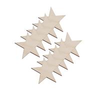 DIYEAH 100 Pièces Étoiles à Décorer Accessoires DIY pour Garçon Fille Tranches Non pour Peinture et Artisanat Créatif
