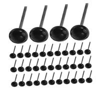 DIYEAH 100 Pièces Glass Safety Eyes for DIY Handmade Plush Toys Needle Felting Crafts Realistic Toy Eyes for Crochet Dolls