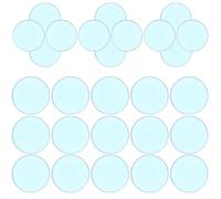 DIYEAH 100 Pièces Jetons de Bingo Transparents, Puces de Comptage Transparentes, 19mm, Acrylique, Bleu, pour Activités Éducatives et Apprentissage des Mathématiques, Faciles à Manipuler