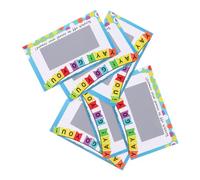 DIYEAH 100 Pièces Lot de Cartes à Gratter Diy avec Autocollants Papier Épais pour Fêtes Anniversaire Activités Éducatives et Jeux Créatifs