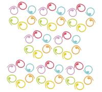DIYEAH 100 Pièces Marqueurs de Tricot Colorés Anneaux Spiraux pour Crochet et Tricot Accessoires Pratiques de Marquage pour Projets et Couture