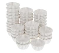 DIYEAH 1000 pièces Caissettes Papier Pâtisserie Blanches Doublures Antiadhésives et Étanches pour Moules à Cupcakes et Muffins Rondes et Jetables pour Cuisson et Présentation