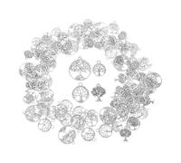DIYEAH 100pièces Charms Pour Bracelets Avec Fermoir Arbre De Vie Pendentifs Diy Bijoux Accessoires Perles Pour Création Bijoux Personnalisés Symboles Croissance Et Élégance