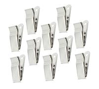DIYEAH 100Pièces Clips de Badge Métalliques Lot de Titulaires de Badge Id pour Événements Écoles Sécurité Conventions et Séminaires