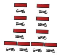 DIYEAH 10pièces Badge Nom Led Rechargeable Avec Affichage Personnalisable Pour Événements Et Conférences Étiquette De Nom Lumineuse Avec Câble Usb