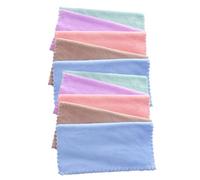 DIYEAH 10pièces Chiffon Démaquillant Microfibre Lingette Nettoyante pour Visage Serviette Carrée pour Femmes et Filles Couleur Aléatoire