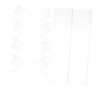 DIYEAH 10Pièces Lot de Supports de Plaque Signalétique Acrylique Transparent avec Ruban Adhésif Cadre Robuste pour Bureau Magasin et Exposition