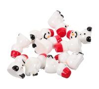 DIYEAH 10pièces Pendentifs Bonhomme De Lot Mini Figurines Décoratives De Noël Breloques Pour Micro-paysages