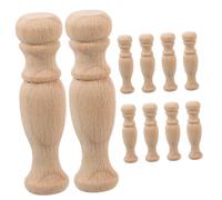DIYEAH 10pièces Poteau Armoire Non Peint De Style Européen Piliers Sculptés pour Meubles Decoration Et Artisanat Partie Vierge pour Travaux Intérieur