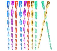 DIYEAH 10pièces Spirales Répulsives pour Oiseaux Tiges Effaroucheurs pour Jardin Extérieur Tiges Torsadées Réfléchissantes Outils Anti-Pigeons pour Pelouses et Étangs Couleur Aléatoire