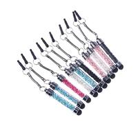 DIYEAH 10pièces Stylos Cristal Diamant Capacitif Ultra-réactifs pour Tablettes Et Smartphones Stylets Tactiles Fins avec Pointe Caoutchouc Doux Mini Portable Couleurs Assorties