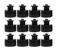 DIYEAH 12 Couvercles de Bouteille en PE avec Joint Étanche et Ajustement Universel, Diamètre 28 Dents, pour Bouteilles de Sport et Eau Minérale