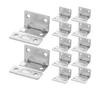 DIYEAH 12 Ensembles Magnetic Cabinet Door Catch Ultra Thin Metal Magnetic Latch With Adhesive And Screws For Kitchen And Wardrobe Cupboard Doors