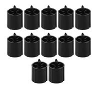 DIYEAH 12 Pièces Accessoire Rouleau de Rechange pour Distributeur de Ruban Adhésif de Bureau en Plastique Noir Compatible Universellement pour Écoles et Environnements Mobiles